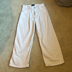 White Wide Leg Jeans - Banana Republic - Size 25/0 - Petite